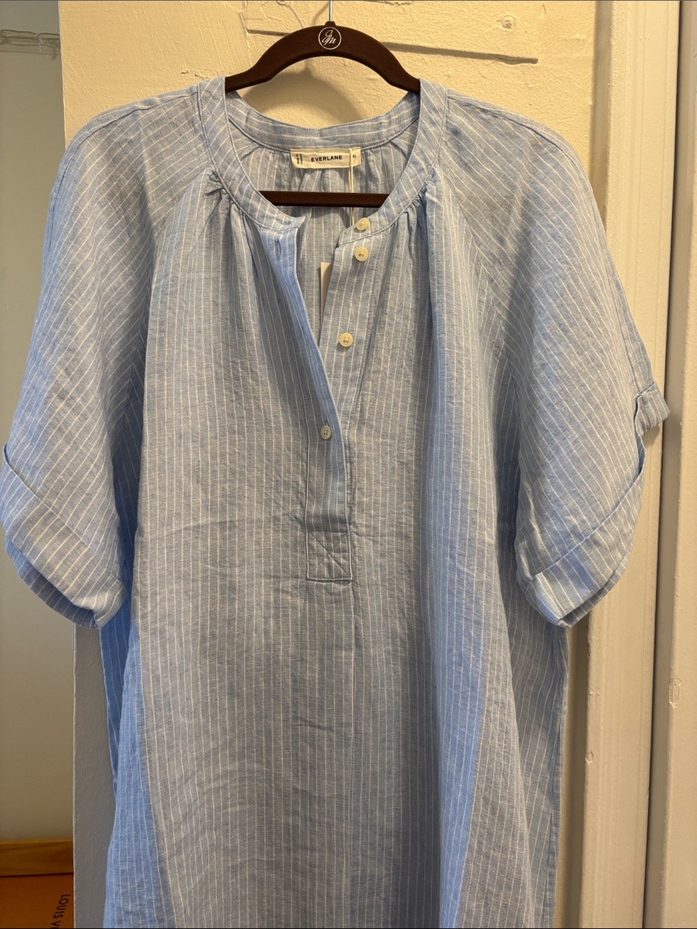Everlane THE POPOVER DRESS IN LINEN